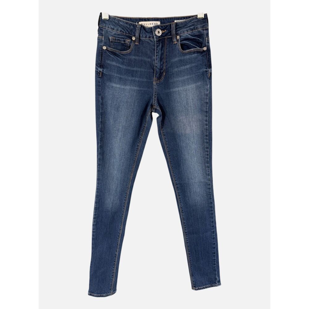 Bullhead Denim Co High Rise Skinny Stretch Medium Wash Blue Jeans Size 3